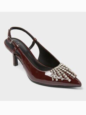 A New Day - Women’s Serafina Stiletto Heels with Memory Foam Insole, Dark Brown